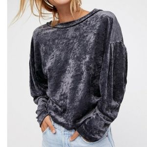 Free People Milan Layering Dolman Sleeve Velvet Top